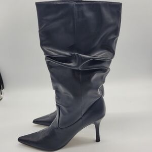 New York Transit Shoes Women 7.5 Black Leather Boots